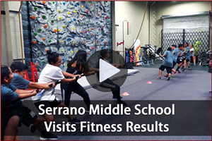 VIDEO - Serrano Middle School visits "Fitness Results"   